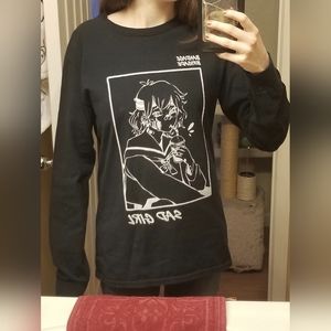 "Sad Girl" bandage brigade brand long sleeve sweater